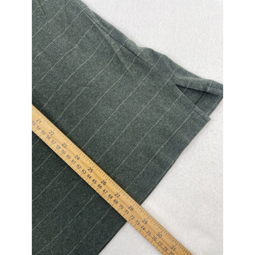 Ralph Lauren Polo Shirt Mens L Green Striped Long Sleeve Golf Rugby 100% Cotton - Picture 5 of 6